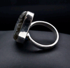 Sterling Silver Carved Labradorite Ring Size 8
