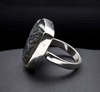 Sterling Silver Carved Labradorite Ring Size 7