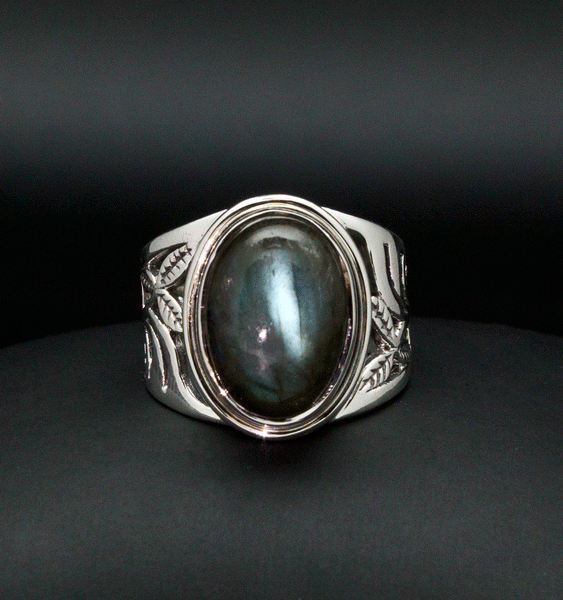 Sterling Silver Labradorite Ring Size 7