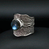 Sterling Silver Labradorite Ring Size 6.5