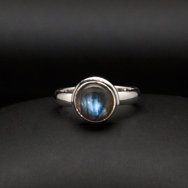 Sterling Silver Labradorite Ring Size 5.5