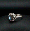 Sterling Silver Labradorite Ring Size 8