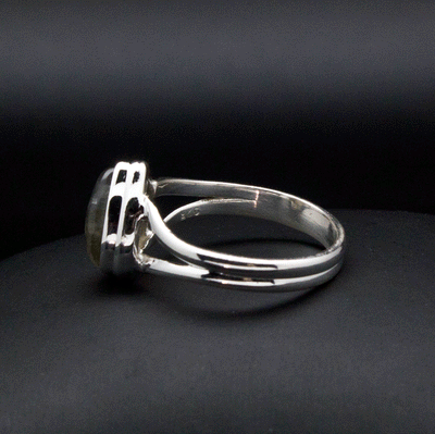 Sterling Silver Labradorite Ring Size 7