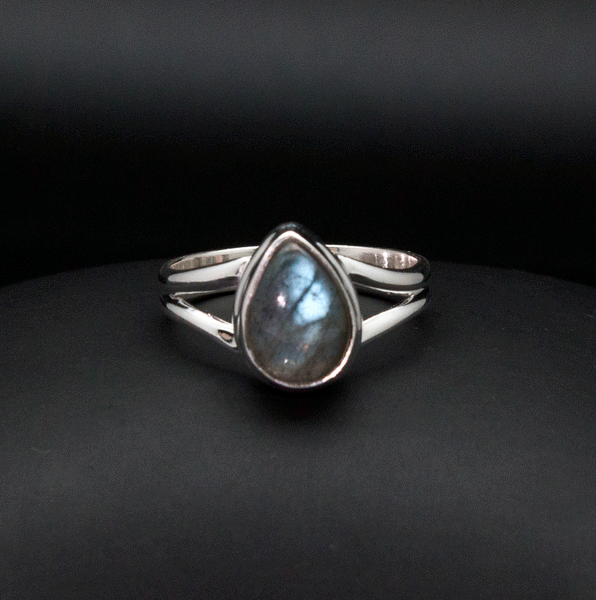 Sterling Silver Labradorite Ring Size 7