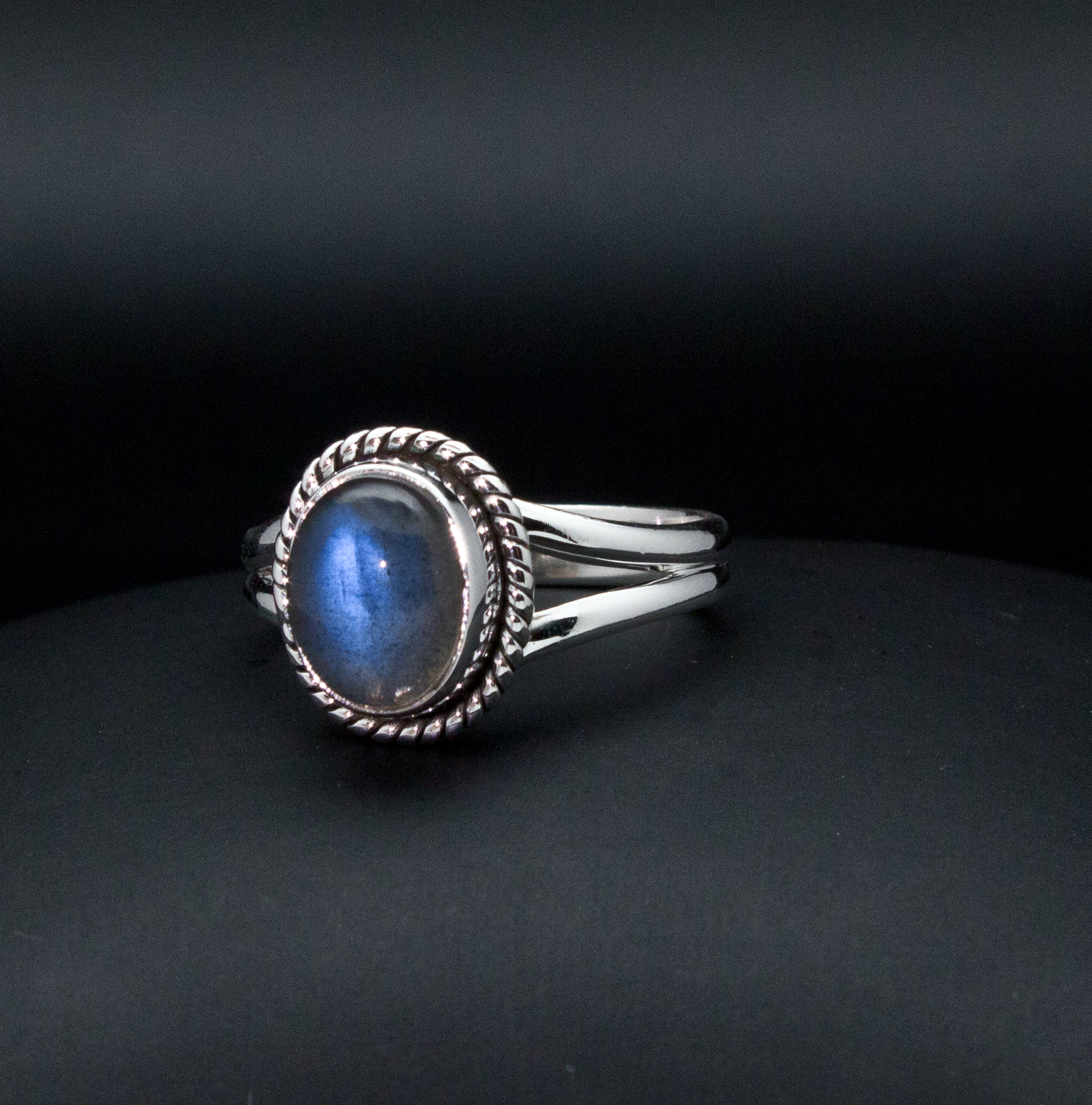Sterling Silver Labradorite Ring Size 7