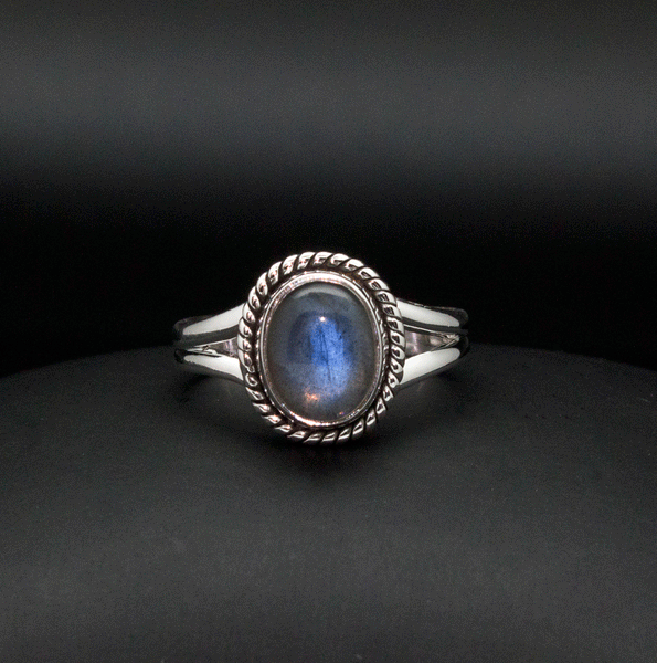 Sterling Silver Labradorite Ring Size 7