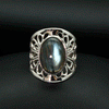 Sterling Silver Labradorite Ring Size 7