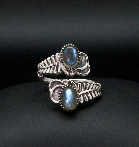 Sterling Silver Labradorite Ring Size 8