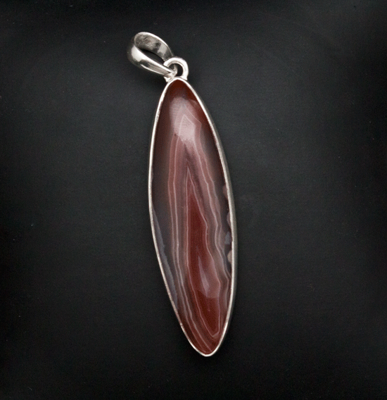 Sterling Silver Laguna Agate Pendant