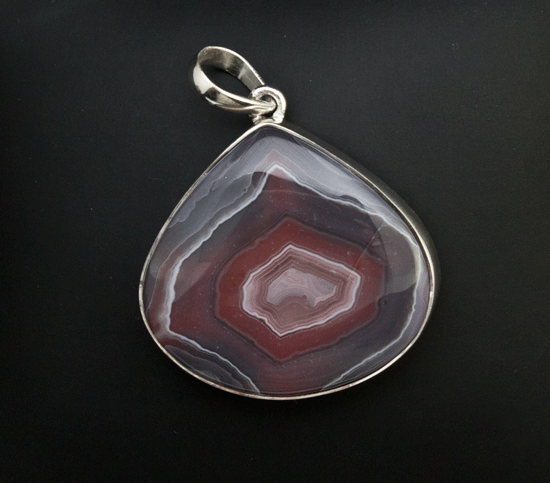 Sterling Silver Laguna Agate Pendant