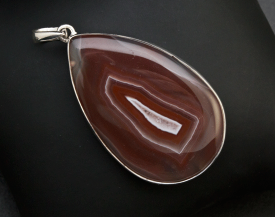 Sterling Silver Laguna Agate Pendant