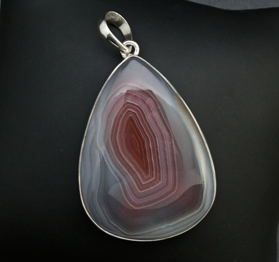 Sterling Silver Laguna Agate Pendant