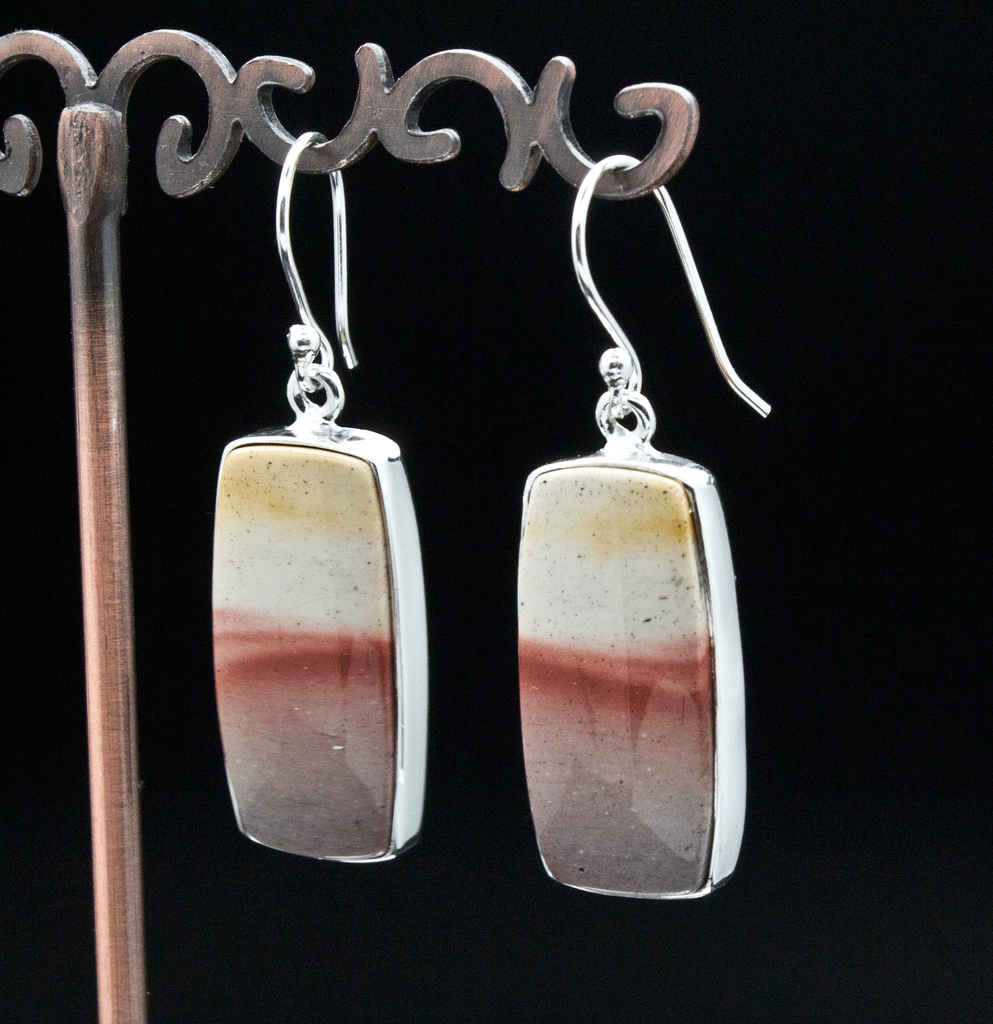 Sterling Silver Mookaite Earrings