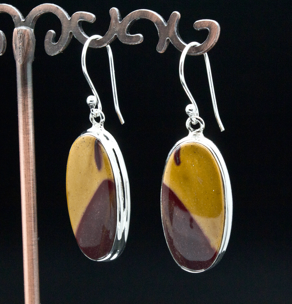 Sterling Silver Mookaite Earrings