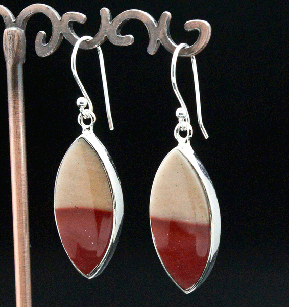 Sterling Silver Mookaite Earrings