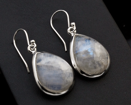 Sterling Silver Moonstone Earrings