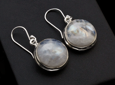 Sterling Silver Moonstone Earrings