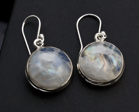 Sterling Silver Moonstone Earrings