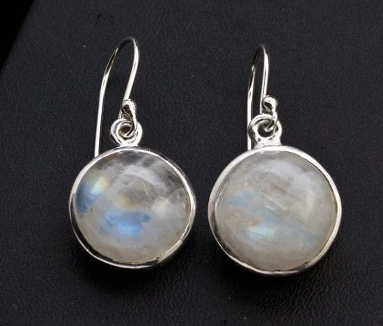 Sterling Silver Moonstone Earrings