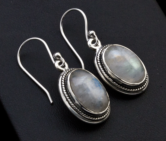 Sterling Silver Moonstone Earrings