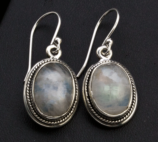 Sterling Silver Moonstone Earrings