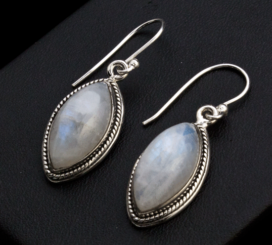 Sterling Silver Moonstone Earrings