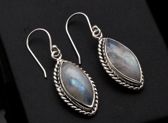 Sterling Silver Moonstone Earrings