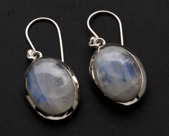 Sterling Silver Moonstone Earrings