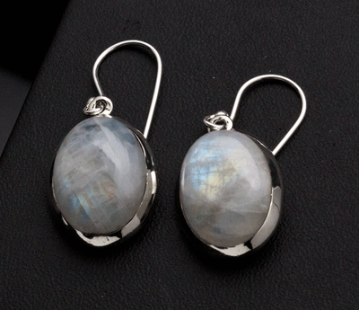 Sterling Silver Moonstone Earrings