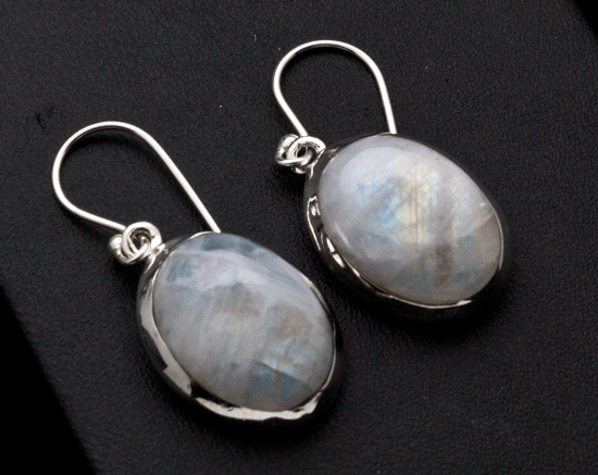 Sterling Silver Moonstone Earrings