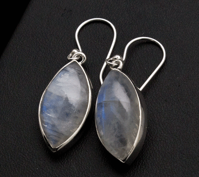 Sterling Silver Moonstone Earrings