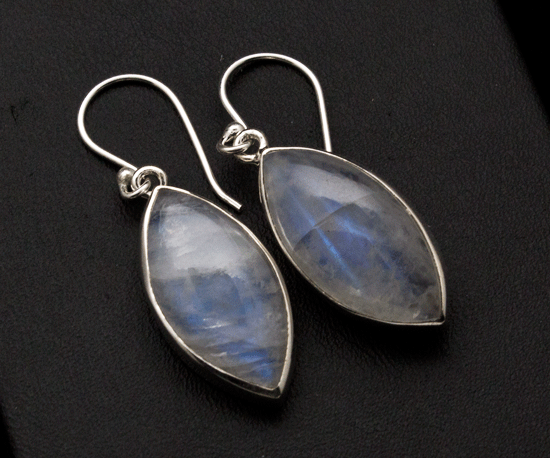 Sterling Silver Moonstone Earrings