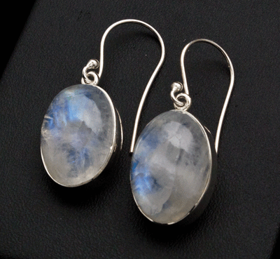 Sterling Silver Moonstone Earrings