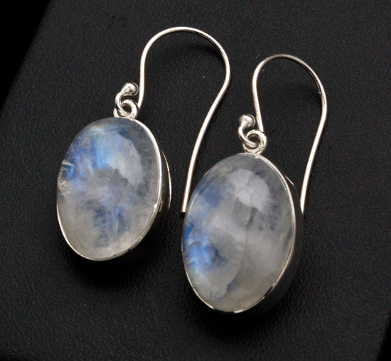 Sterling Silver Moonstone Earrings