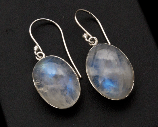 Sterling Silver Moonstone Earrings