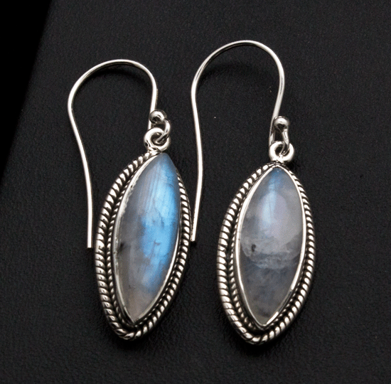 Sterling Silver Moonstone Earrings