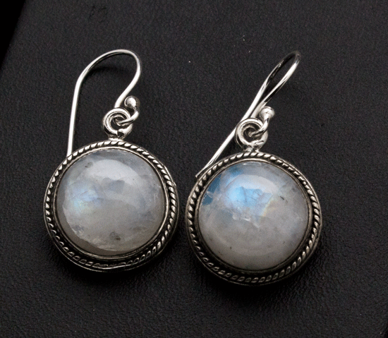 Sterling Silver Moonstone Earrings