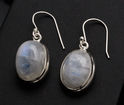 Sterling Silver Moonstone Earrings