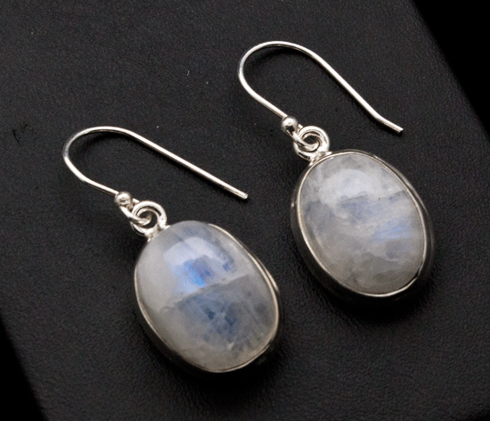 Sterling Silver Moonstone Earrings