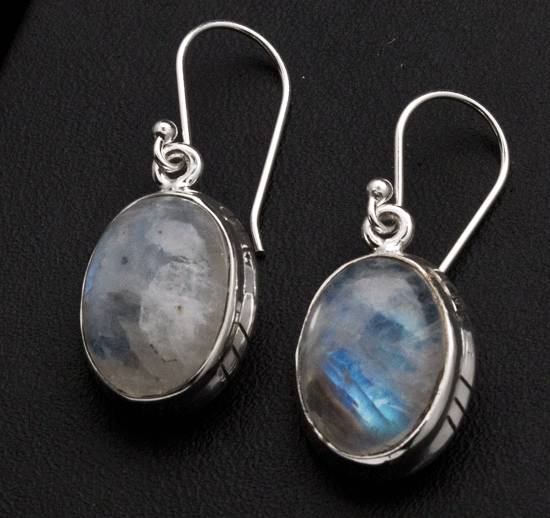 Sterling Silver Moonstone Earrings