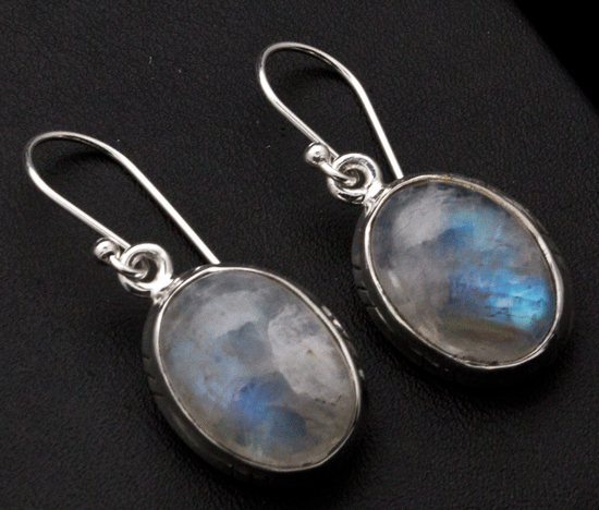 Sterling Silver Moonstone Earrings
