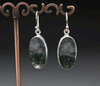 Sterling Silver Moss Agate Earrings