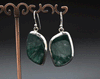 Sterling Silver Moss Agate Earrings