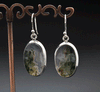 Sterling Silver Moss Agate Earrings