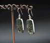 Sterling Silver Moss Agate Earrings