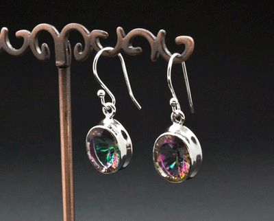 Sterling Silver Mystic Topaz Earrings