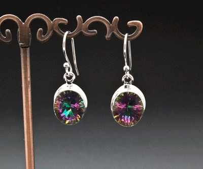 Sterling Silver Mystic Topaz Earrings