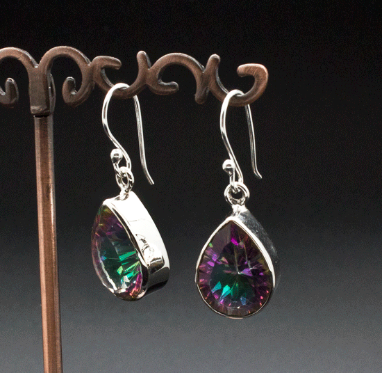 Sterling Silver Mystic Topaz Earrings
