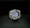 Sterling Silver Moonstone Ring Size 9.5