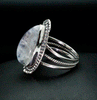 Sterling Silver Moonstone Ring Size 9.5